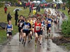 Start of the under-13 boys ERRA Natioanl Athletes Road Relay.